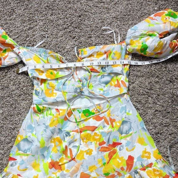 Hello Molly Yellow & Orange Floral Dress - Picture 6 of 9